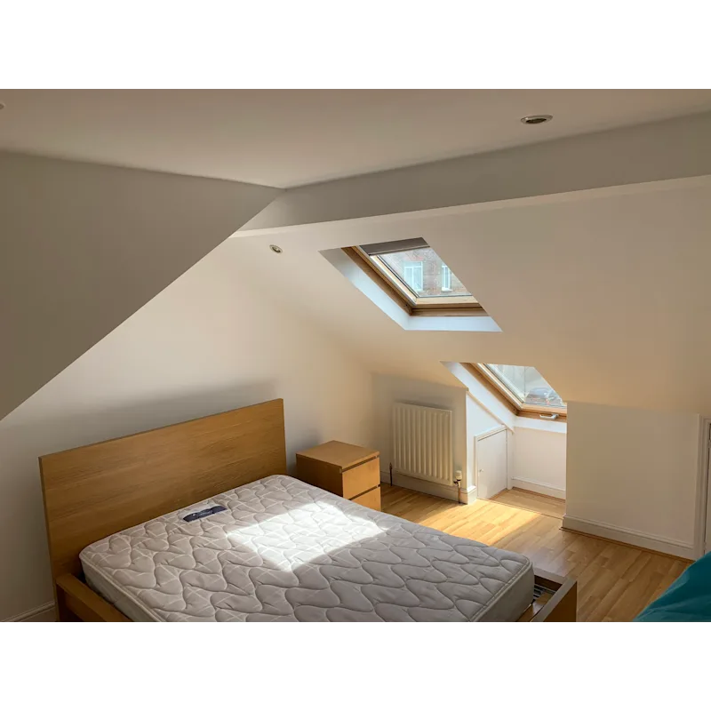 Loft bedroom under the eaves